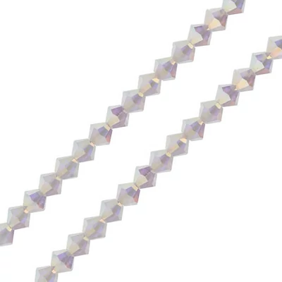 Preciosa konusna ogrlica od kristalnih perli, 4 mm - Crystal AB2x