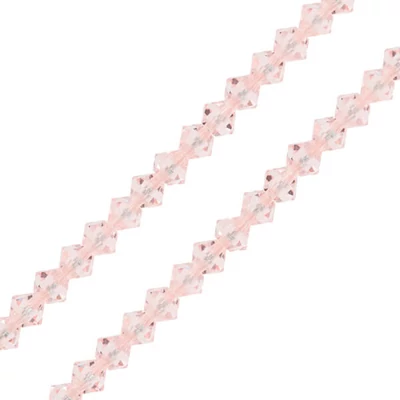 Preciosa konusna ogrlica od kristalnih perli, 4 mm - Rose Opal