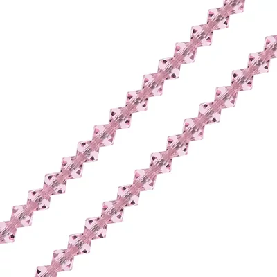 Preciosa konusna kristalna ogrlica, 4 mm - Pink Sapphire