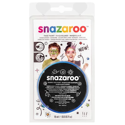 Snazaroo disk boja za lice - crna, crna 111, blister
