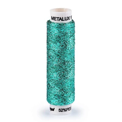 Metalik konac, Metalux, 100 m/kalem - paun zelena