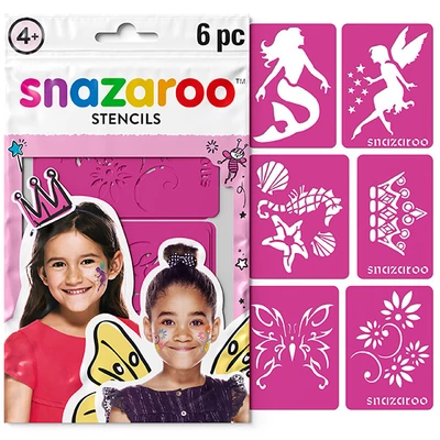 Snazaroo šablona za oslikavanje lica, 6 uzoraka - Fantasy, za djevojčice