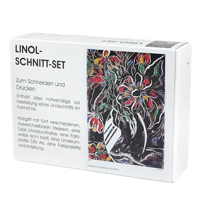 ABIG set za linorez i printer u plastičnoj kutiji, 11 kom