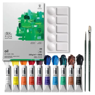 Winsor&amp;Newton Winton set uljanih boja - 10x12 ml + pribor