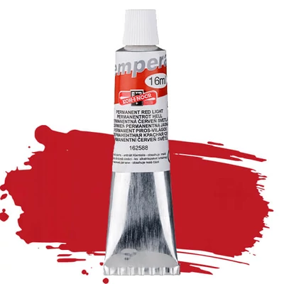 KOH-I-NOOR tempera, 16 ml - trajna svijetlo crvena