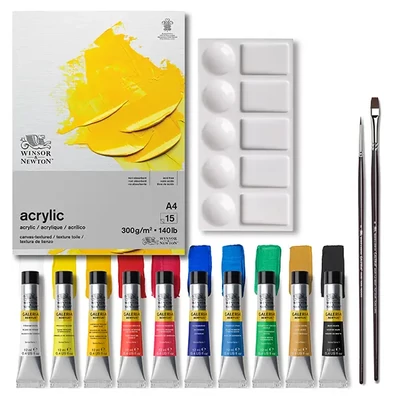 Winsor&amp;Newton Galeria set akrilnih boja - 10x20 ml + pribor