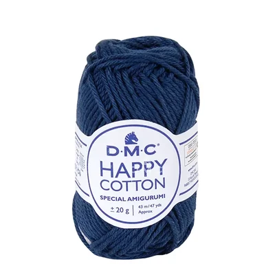 Amigurumi pamučna pređa DMC Happy Cotton, 20 g - 758, indigo plava
