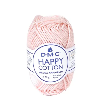 Amigurumi pamučna pređa DMC Happy Cotton, 20 g - 763, blijedoružičasta