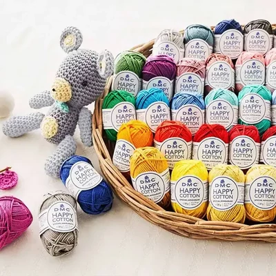 Amigurumi pamučna pređa DMC Happy Cotton, 20 g - u raznim bojama