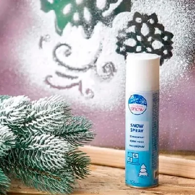 Umjetni snijeg u spreju, 150 ml - bijeli, Božićni snijeg