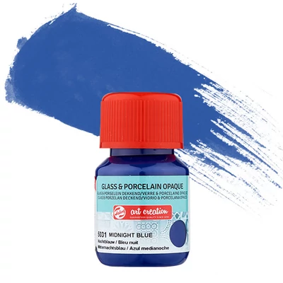 Art Creation boja za staklo i porculan, prekrivna, 30 ml- 5031 midnight blue