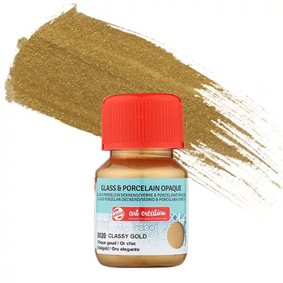Art Creation boja za staklo i porculan, prekrivna, 30 ml- 8020 classy gold