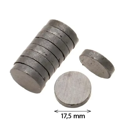 Okrugli magnet - 17,5 mm, 10 kom
