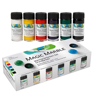 Set boja za mramoriranje, Kreul, 6x20 ml - basic