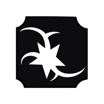 Tattoo šablona, samoljepljiva šablona - Star 02