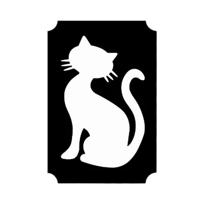 Tattoo šablona, samoljepljiva šablona - Cat 03
