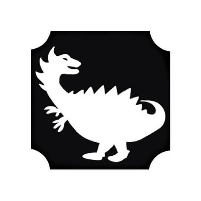 Tattoo šablona, samoljepljiva šablona - Dino 01
