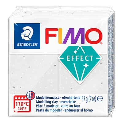 FIMO Effect pečena glina, 57 g - bijeli granit s efektom kamena (8010-003)
