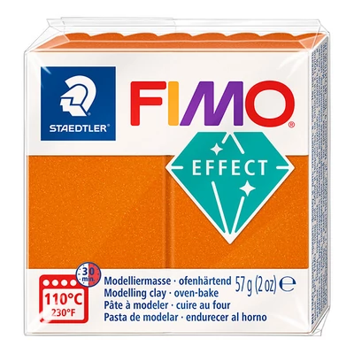 FIMO Effect pečena glina, 57 g - metalik narančasti (8010-41)