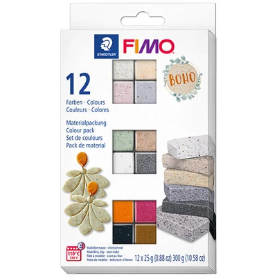 FIMO Effect Color Pack set pečena glina, 12x25 g - Boho