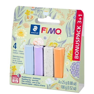 FIMO Effect Colour Pack set polimerne gline za pečenje, 4x25 g –Bloomy