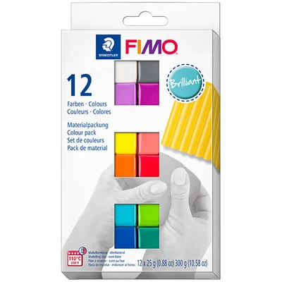 FIMO Soft Color Pack set pečena glina, 12x25 g - Brilliant Colours