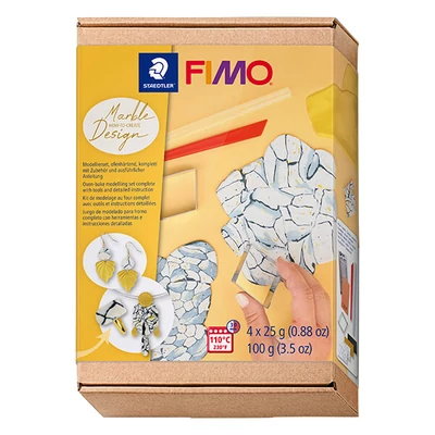 Fimo Effect set pečena glina, 4x25 g - mramorni dizajn, Marble Design