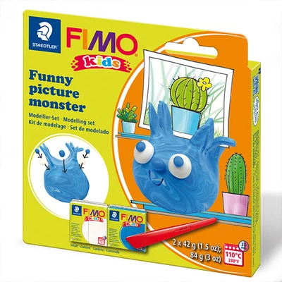 FIMO Kids set pečena glina, 2x42 g - Smiješna slika čudovište