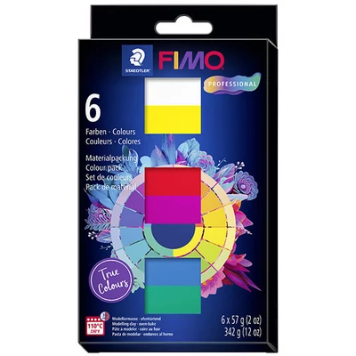 FIMO Professional Colour Pack set za pečenje, 6x57 g - True Colours