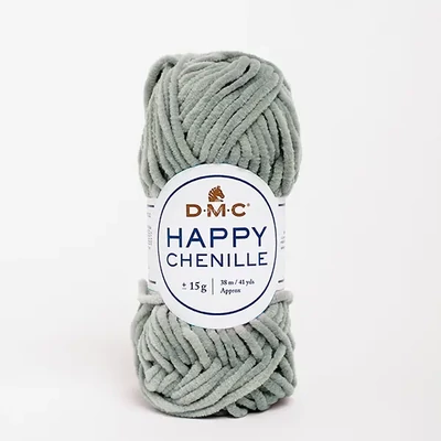 Amigurumi pređa za šenil DMC Happy Chenille, 15 g - 12, siva