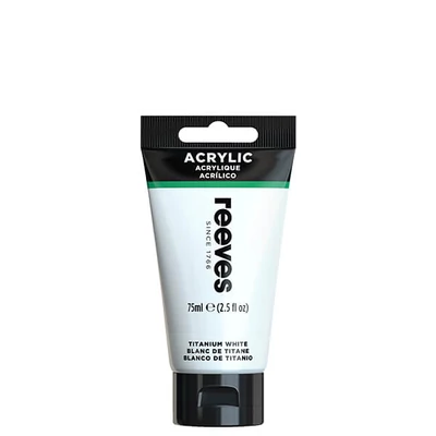 Reeves akrilna boja, 75 ml - titanium white