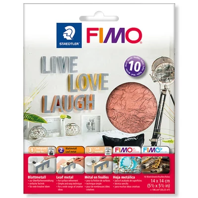 FIMO smoke film, 14x14 cm - bakrena boja, 10 listova