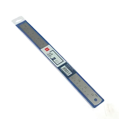 DELI čelično ravnalo - 30 cm, 12 inch