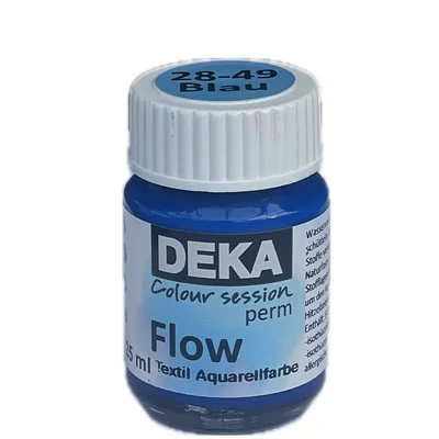 Boja za tkaninu Deka PermFlow s efektom akvarelnih boja - 49 plava