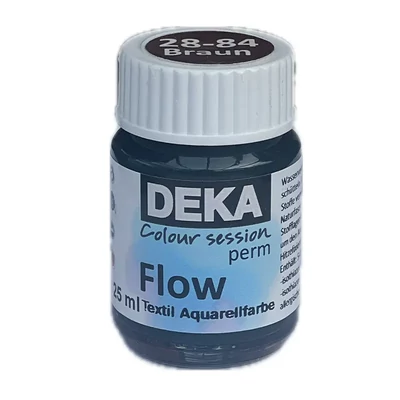 Boja za tkaninu Deka PermFlow s efektom akvarelnih boja - 84 smeđa