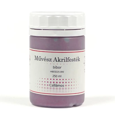 Artist's akrilna boja, 250 ml - glitter, 99, ljubičasta