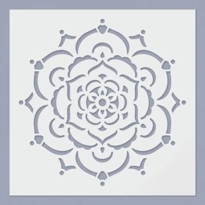 Šablona, 24,5x24,5 cm - Mandala, cvijet