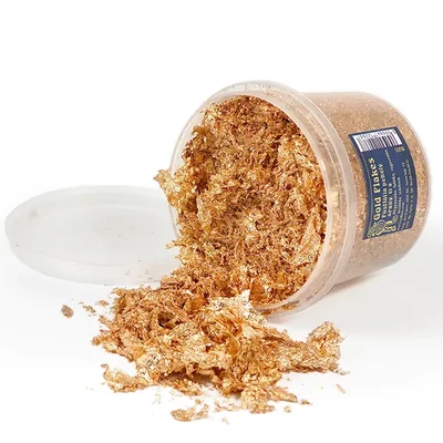 Dimna folija zlatne pahulje, Gold Flakes 15 g