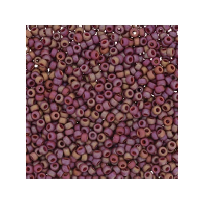 Miyuki japanske staklene perle, kašaste perle 11/0 - Frost Opaque Glaze Rainbow Dark Red