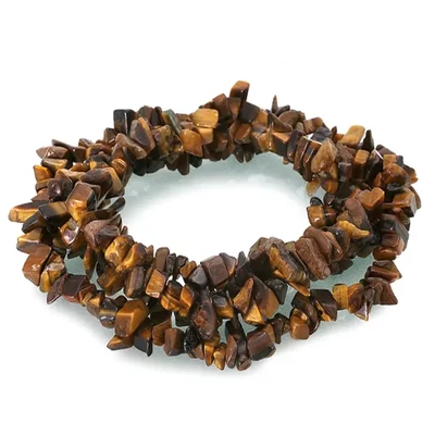 Mineralni biser chips - Tigrovo oko, 8-12 mm, 1 pramen