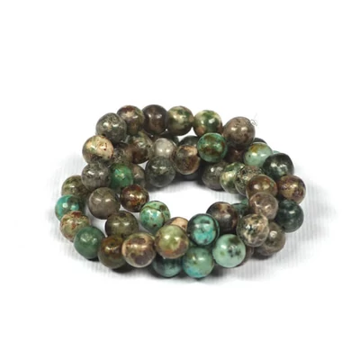 Mineralni biser - Afrički tirkiz, 6 mm, 1 pramen