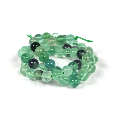 Mineralni biser - Fluorit dugine boje, 6 mm, 1 pramen