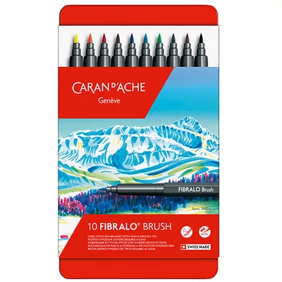 Caran d'Ache Fibralo Brush Pen kist set - 10 kom