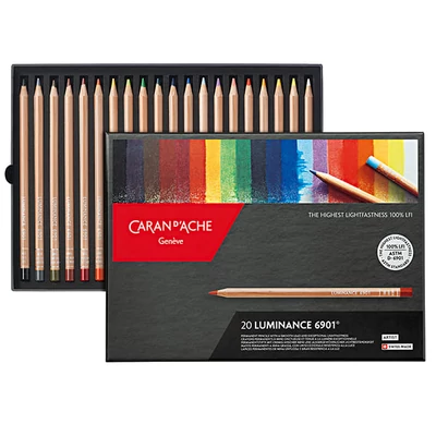 Caran d'Ache Luminance 6901 set olovaka u boji - 20 kom
