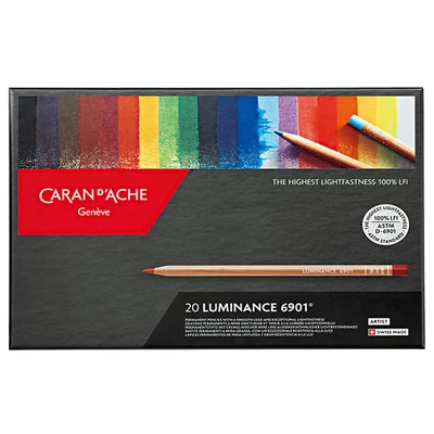 Caran d'Ache Luminance 6901 set olovaka u boji - 20 kom
