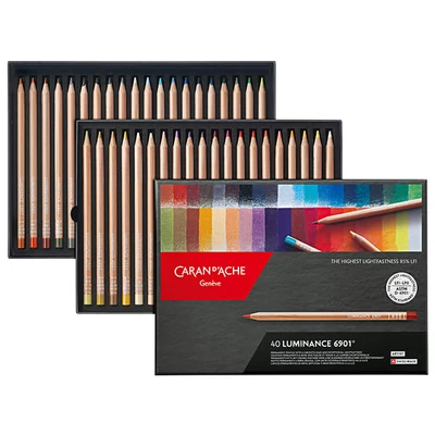 Caran d'Ache Luminance 6901 set olovaka u boji - 40 kom