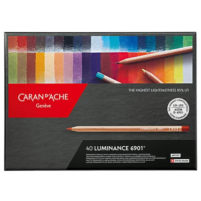 Caran d'Ache Luminance 6901 set olovaka u boji - 40 kom