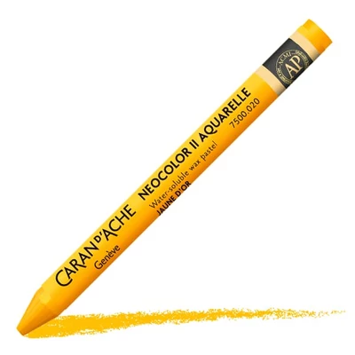 Caran d'Ache Neocolor II akvarel kreda - 020, zlatnožuta