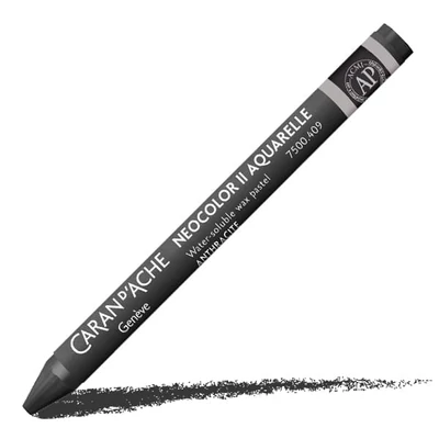 Caran d'Ache Neocolor II akvarel kreda - 409, charcoal grey