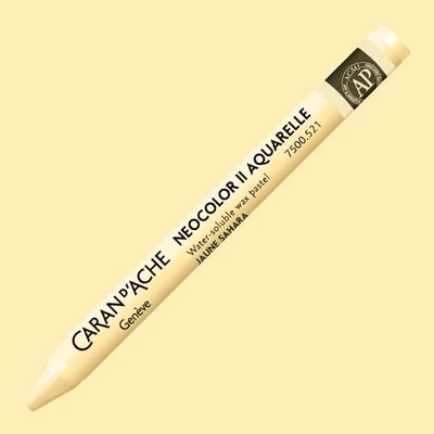 Caran d'Ache Neocolor II akvarel kreda - 521, sahara yellow